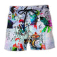 Retro Music Beach Shorts For Oceanfront Weekends And Relaxed Holiday Style