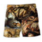 Dragon Love And Life Fantasy Beach Shorts Print View For Coastal Escapes And Casual Outings