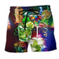 Cocktail Merry Christmas Beach Shorts For Tropical Holidays And Flexible Everyday Wear