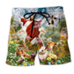 Easter Faith Jesus Risen Beach Shorts For Resort Getaways And Comfortable Daily Wear