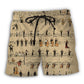 Retro Music Notes Lover Beach Shorts For Tropical Getaways And Weekend Adventures