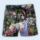 Gardening Floral Nature Lover Beach Shorts For Beach Trips And Relaxed Vacation Styling