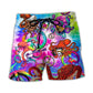 Happy Hippie Octopus Tie Dye Beach Shorts For Coastal Adventures And Relaxed Summer Wear