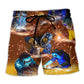 Welder Works Hard Proud Beach Shorts Print Detail For Thoughtful Gift Giving