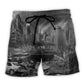 I Survived An Earthquake Humor Beach Shorts For Beach Trips And Relaxed Vacation Styling