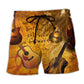 Quiet Guitar Music Beach Shorts For Holiday Cruises And Easygoing Coastal Style