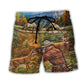 Hunting Deer Wildlife Beach Shorts Print View For Coastal Escapes And Casual Outings