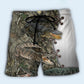 Crocodile Hunting Wildlife Beach Shorts Design View For Summer Events And Coastal Getaways