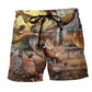 Pheasant Hunting Time Outdoor Beach Shorts Design Detail For Coastal Escapes And Daily Wear
