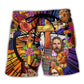 Lion Flower Faith Beach Shorts For Relaxed Shoreline Days And Bright Summer Outfits