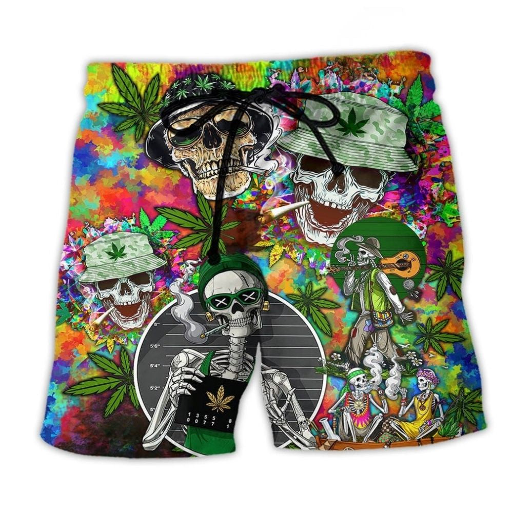 Skull So Playful Beach Shorts For Summer Vacation And Coastal Travel