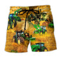 Tractor Farm Peace Beach Shorts For Beach Days And Warm Weather Wardrobe