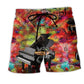 Piano Guide Music World Beach Shorts Artwork Detail For Music Lovers And Gift Giving