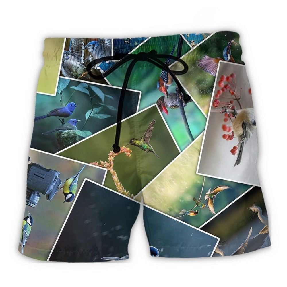 Beautiful Bird Photography Lover Beach Shorts For Tropical Getaways And Weekend Adventures