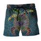 Tropical Turtle Beach Shorts For Seaside Travel And Weekend Casual Style