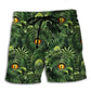 Lizard Eye Amazing Leaf Beach Shorts For Coastal Adventures And Relaxed Summer Wear