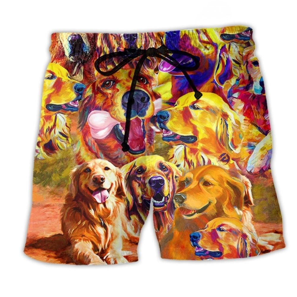 Retriever Dad Beach Shorts For Sunny Day Getaways And Lightweight Summer Style
