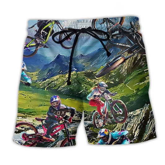 Bike Exposed Vintage Beach Shorts Artwork Detail For Car And Bike Lover Gifts