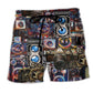 Camera Good Old Days Retro Beach Shorts Design Detail For Coastal Escapes And Daily Wear