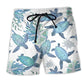 Blue Turtle Simple Ocean Beach Shorts For Warm Weather Travel And Everyday Comfort