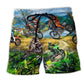 Motorsports Better With Braap Beach Shorts Artwork Detail For Casual Warm Weather Outfits
