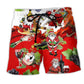Funny Santa Holiday Party Humor Beach Shorts For Warm Weather Travel And Everyday Comfort