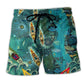 Kayaking Adventure Fun Beach Shorts Design Detail For Resort And Beach Day Style