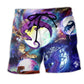 Dragon Mystery Fantasy Dark Beach Shorts Pattern View For Vacation Travel And Outdoor Fun