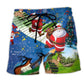 Christmas Musical Jumping Fun Beach Shorts For Poolside Relaxation And Summer Adventures