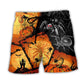 Spider Pumpkin Halloween Beach Shorts For Poolside Relaxation And Travel Ready Comfort
