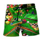Green Billiards Beach Shorts For Resort Days And Memorable Gift Ideas