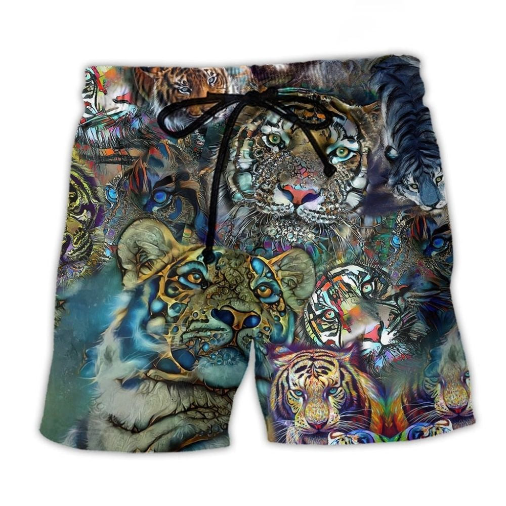 Wild Tiger Beach Shorts For Warm Weather Outings And Everyday Comfort