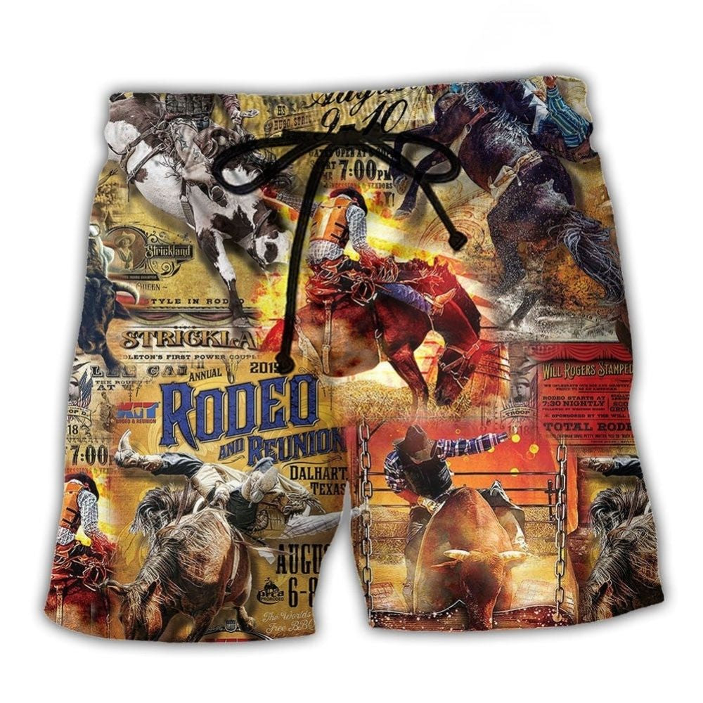 Rodeo Horse Beach Shorts For Warm Weather Outings And Flexible Everyday Wear