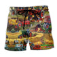 Farm Tractor Beach Shorts For Vacation Travel And Memorable Gift Ideas