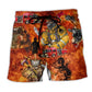 Firefighter Flame Beach Shorts For Sunny Day Getaways And Travel Ready Comfort