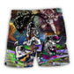 Astronaut Guitar Galaxy Music Beach Shorts For Sunny Holidays And Comfortable Daily Styling