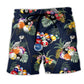Billiard Tropical Leaf Summer Beach Shorts Graphic Detail For Resort Trips And Casual Outings