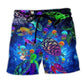 Turtle Glowing Sea Beach Shorts For Weekend Escapes And Memorable Gift Ideas