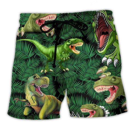 Dinosaur Summer World Beach Shorts For Sunny Day Getaways And Relaxed Casual Style