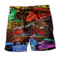 Neon Train Beach Shorts For Seaside Travel And Comfortable Resort Style