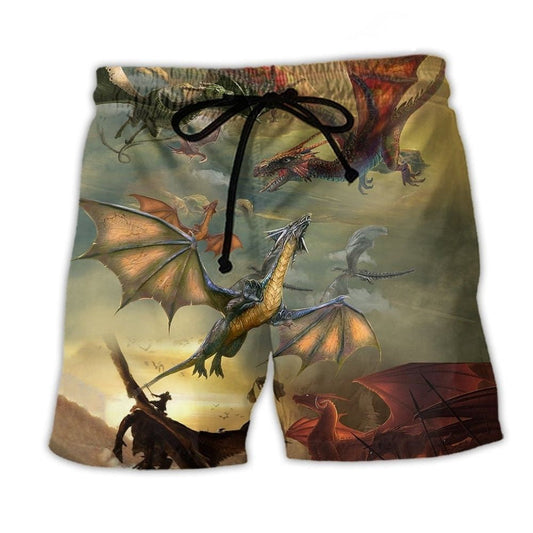 Dragon Beach Shorts Design Detail For Coastal Escapes And Daily Wear