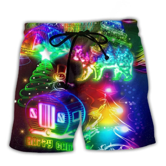 Christmas Camping Cozy Beach Shorts For Casual Day Trips And Thoughtful Gift Giving