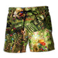 Skull Skeleton Flower Beach Shorts For Island Escapes And Distinctive Seasonal Style