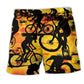 Bicycle Journey Not A Race Beach Shorts Print Detail For Beach Activities And Vacation Wear
