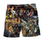 Skull Guts Glory Beach Shorts For Weekend Escapes And Laid Back Daily Wear