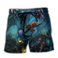 Deep Blue Sea Diving Beach Shorts For Island Escapes And Easy Warm Weather Wear