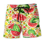 Watermelon Summer Color Beach Shorts For Weekend Escapes And Comfortable Resort Style