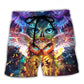 Owl Love Message Minimal Beach Shorts Design View For Summer Events And Coastal Getaways