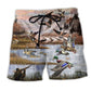 Duck Goose Humor Quote Beach Shorts Design Detail For Nature Inspired Coastal Travel