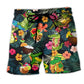 Alligator Bite You Later Funny Beach Shorts Pattern Detail For Sunny Outdoor Activities